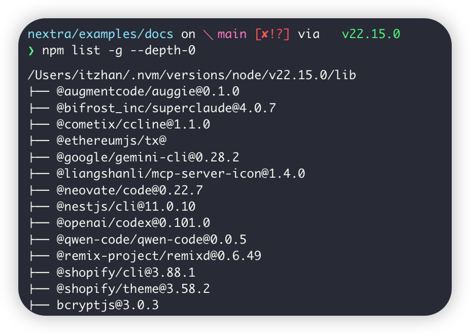 Node.js 环境检查